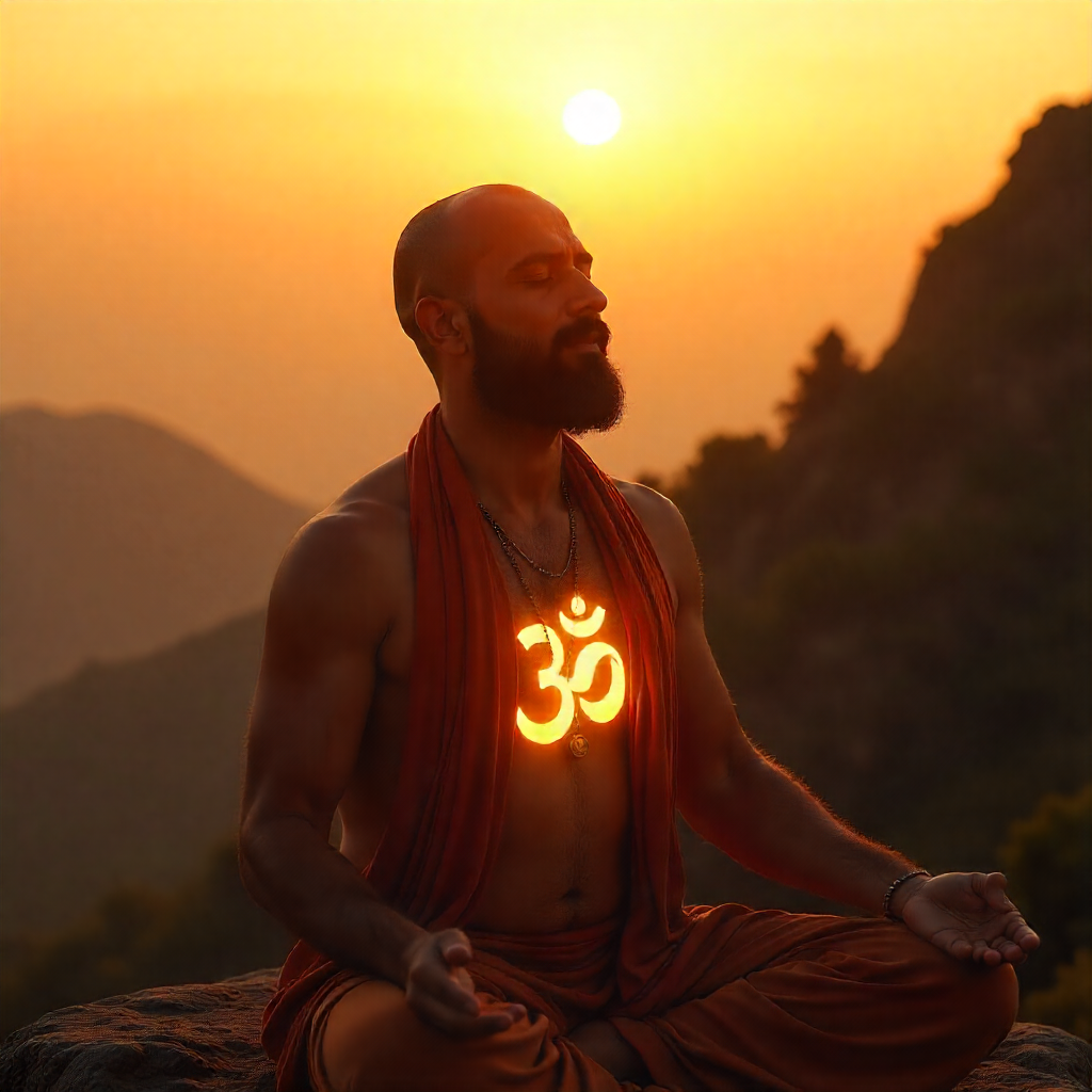A picture of a guru like figure to worship mahakal bhairav 