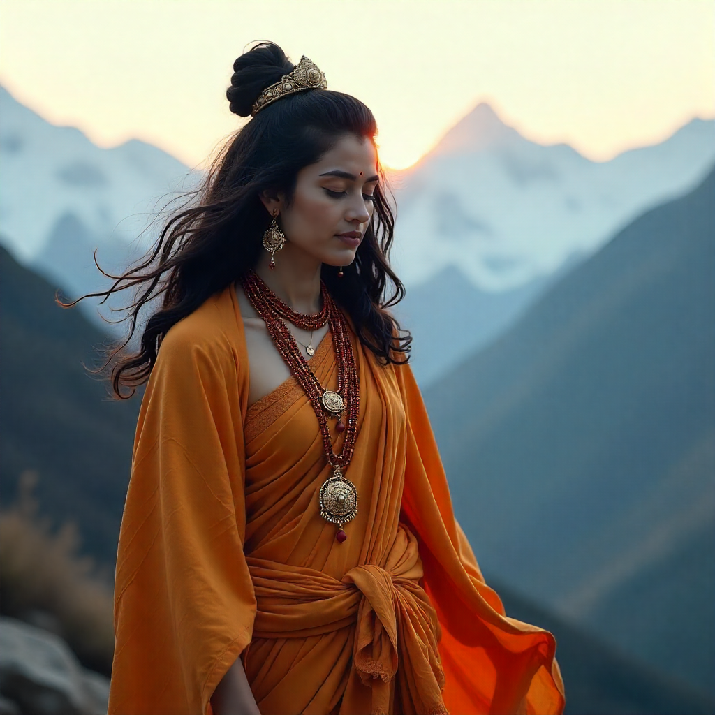 A female prist of lord kal bhairav 