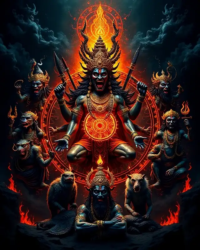 Ashta Bhairavas protecting the cosmos